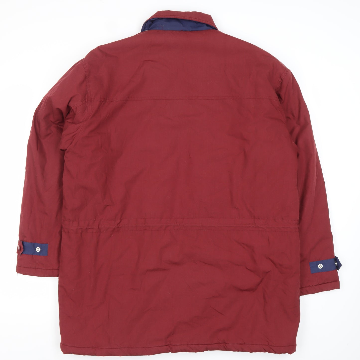 Premier Man Men’s Red Parka Jacket Size M Polyester Cotton