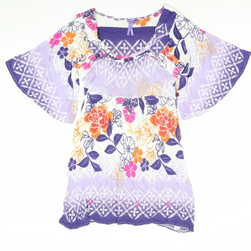 Next Women’s Multicoloured Floral Shift Dress Size 12 Boho Summer