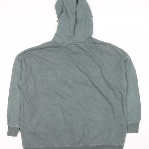TU Women’s Green Pullover Hoodie Size 16 Love Logo Cotton Blend