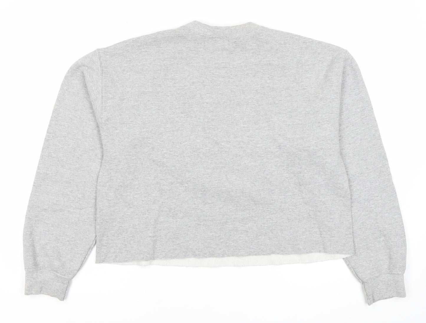 River Island Women’s Grey Embroidered Pullover Sweatshirt Size S