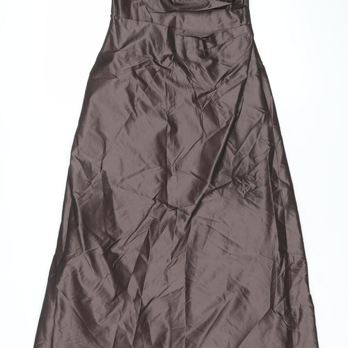 Monsoon Women’s Brown Size 8 Long Slip Dress Formal Cocktail