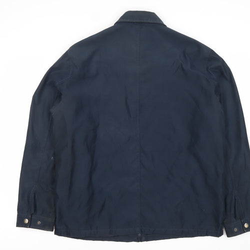 TU Men’s Blue Full Zip Casual Jacket Size L Polyester Nylon
