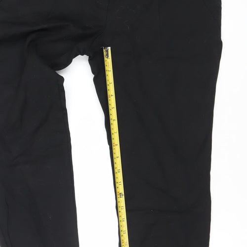 Zara Basic Women Black Slim Straight Leg Trousers Size 12