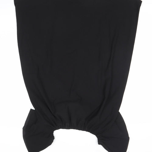 Mango Women’s Black Off Shoulder Shift Dress S Short Sleeve