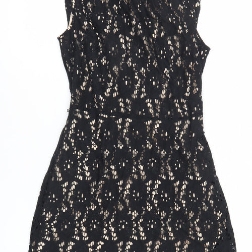 Oasis Women’s Black Lace A-Line Dress Size 8 Cocktail Party