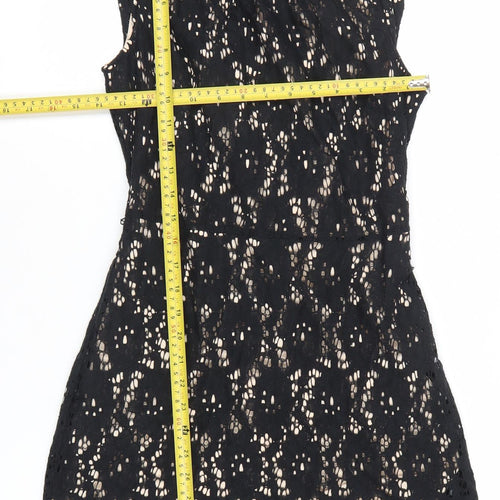 Oasis Women’s Black Lace A-Line Dress Size 8 Cocktail Party