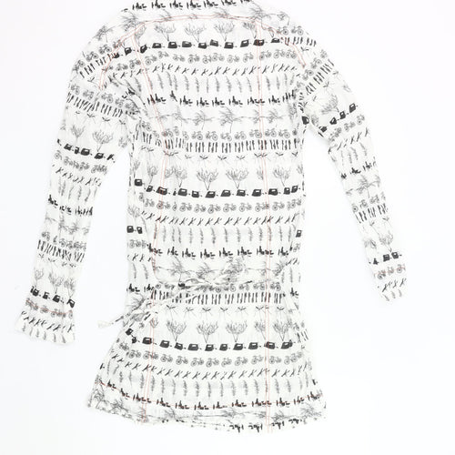 Étoile Isabel Marant Womens White Blouse UK 8 Tunic Long Sleeve