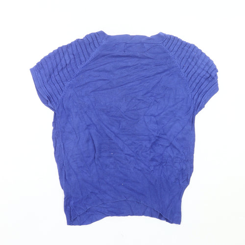 Principles by Ben de Lisi Womens Blue Size 18 Short Sleeve Pullover Jumper