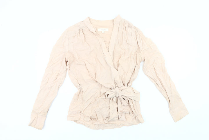 Marks and Spencer Per Una Women’s Beige Wrap Blouse Size 10