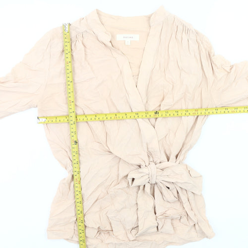 Marks and Spencer Per Una Women’s Beige Wrap Blouse Size 10