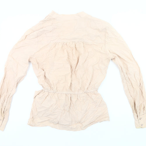Marks and Spencer Per Una Women’s Beige Wrap Blouse Size 10