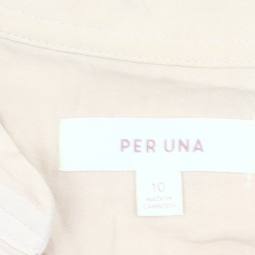 Marks and Spencer Per Una Women’s Beige Wrap Blouse Size 10