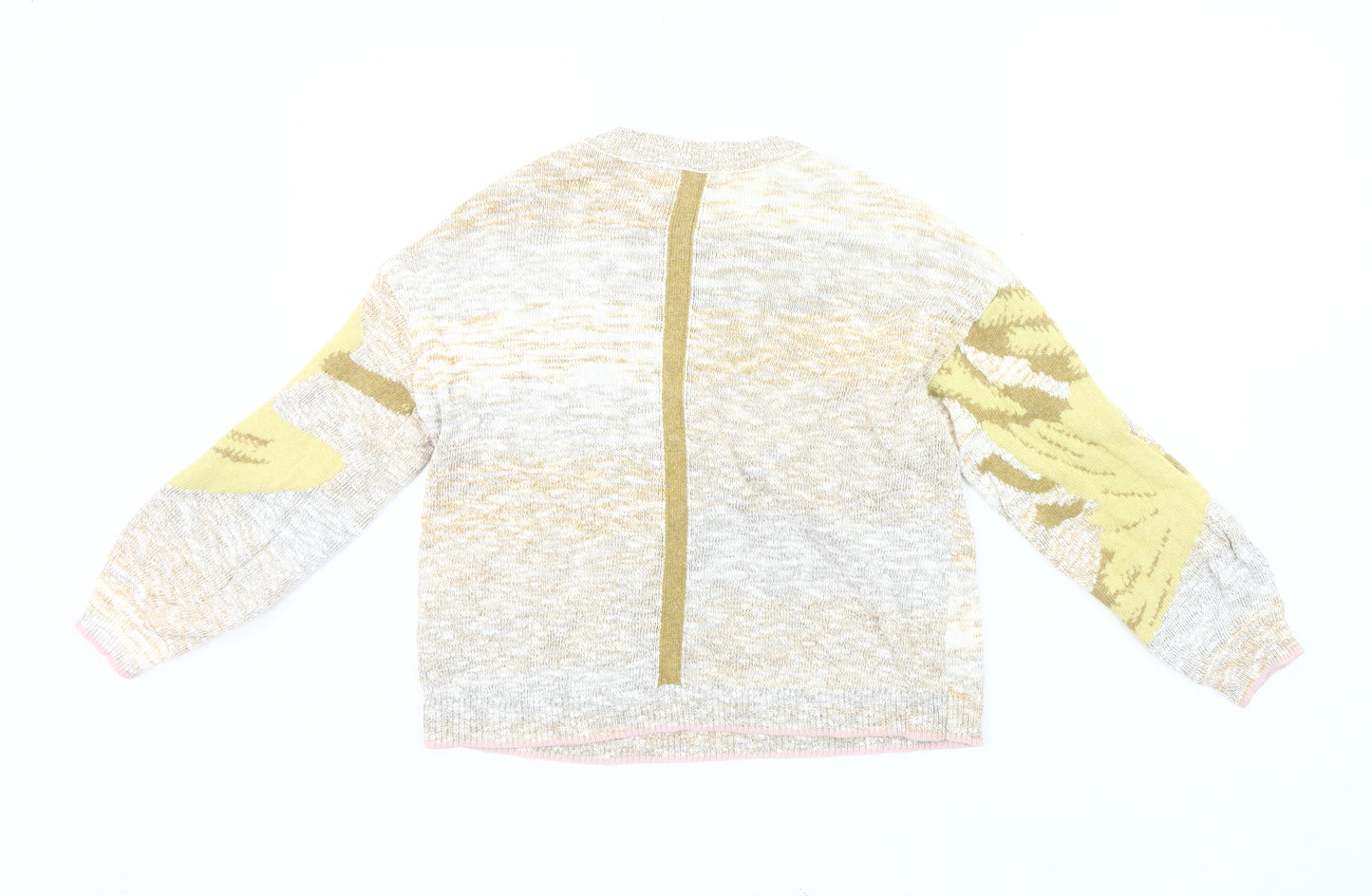 White Stuff Women’s Multicoloured Knit Jumper UK 6 Crew Neck Pullover