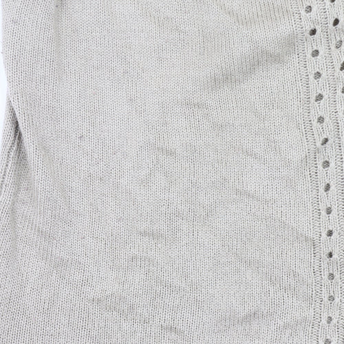 Damart Women’s Beige Cardigan Size 18 V-Neck Button Knit