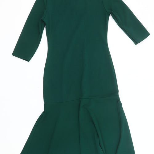 Club L London Women Green Midi Mermaid Dress UK 10