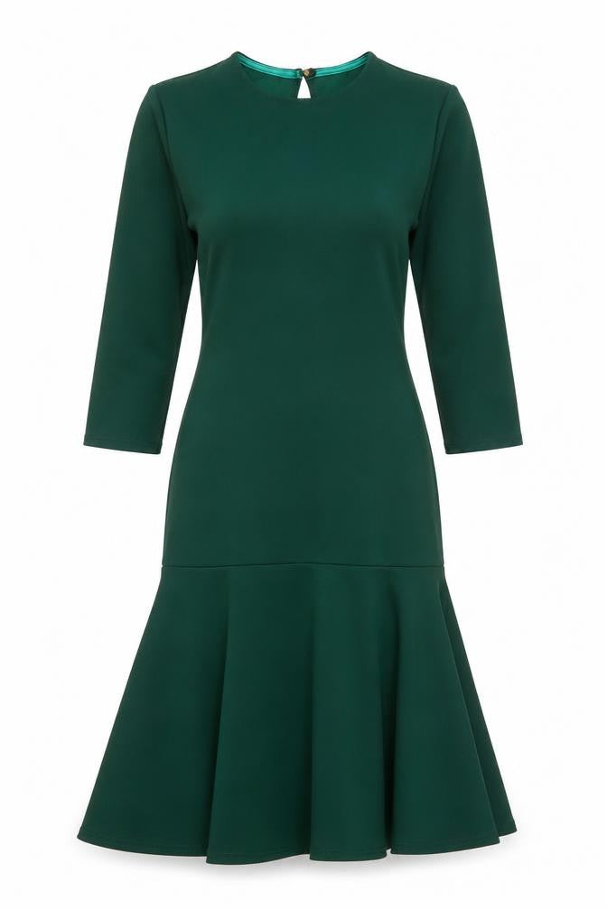 Club L London Women Green Midi Mermaid Dress UK 10