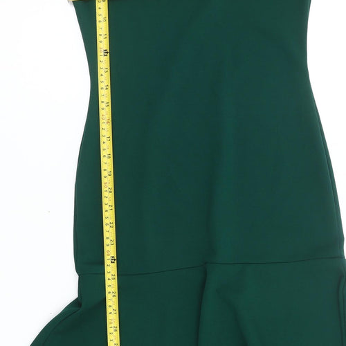 Club L London Women Green Midi Mermaid Dress UK 10