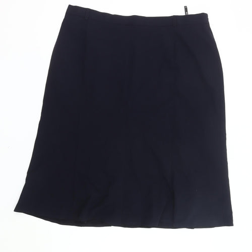 Eugen Klein Women's Black Size 22 Pencil Knee Length Skirt