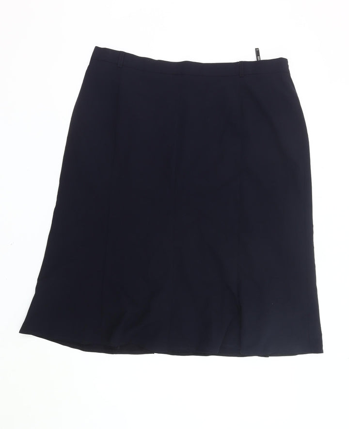 Eugen Klein Women's Black Size 22 Pencil Knee Length Skirt