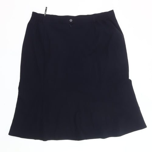 Eugen Klein Women's Black Size 22 Pencil Knee Length Skirt