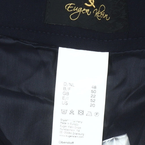 Eugen Klein Women's Black Size 22 Pencil Knee Length Skirt