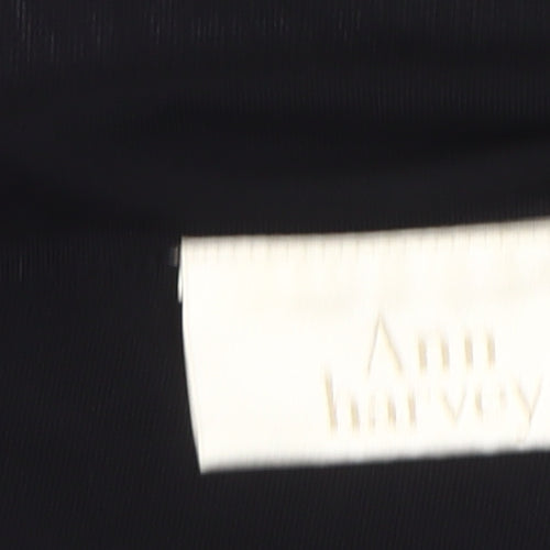 Ann Harvey Women Black Plus Size 22 Sheer Tunic Blouse