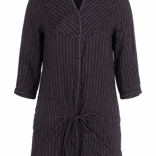Atmosphere Women’s Brown Striped Tunic Blouse Size 10 V-Neck