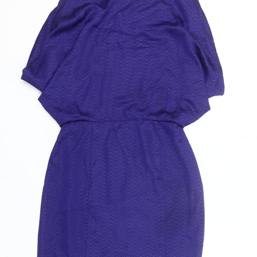 Akira Chicago Women’s Blue Blouson Short Dress Size M Party