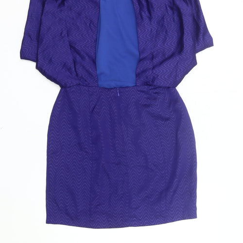 Akira Chicago Women’s Blue Blouson Short Dress Size M Party
