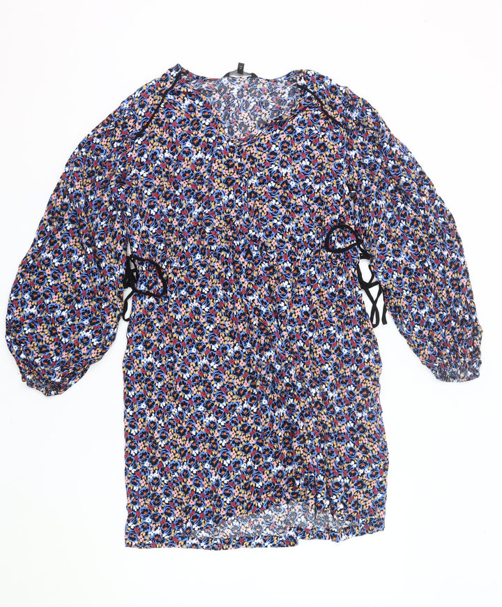 Next Women’s Multicoloured Floral Shift Dress Size 12