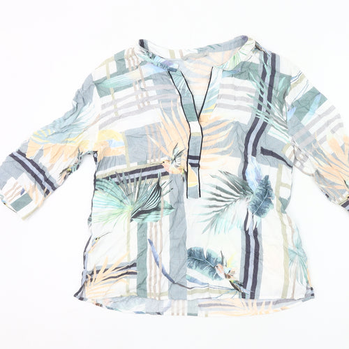 Betty & Co Women’s Multicoloured Viscose Tunic Blouse Size 10