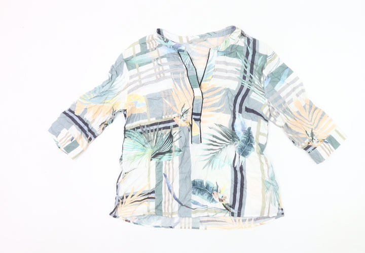 Betty & Co Women’s Multicoloured Viscose Tunic Blouse Size 10