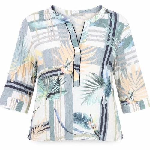 Betty & Co Women’s Multicoloured Viscose Tunic Blouse Size 10