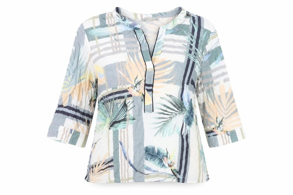 Betty & Co Women’s Multicoloured Viscose Tunic Blouse Size 10