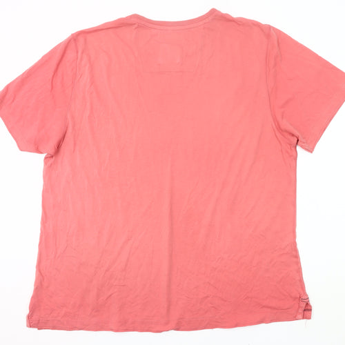Boston Crew Men’s Pink 3XL Short Sleeve Cotton T-Shirt