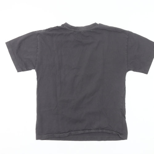 Next Boys Black Skull Fearless Graphic Short Sleeve T-Shirt Age 9 Years