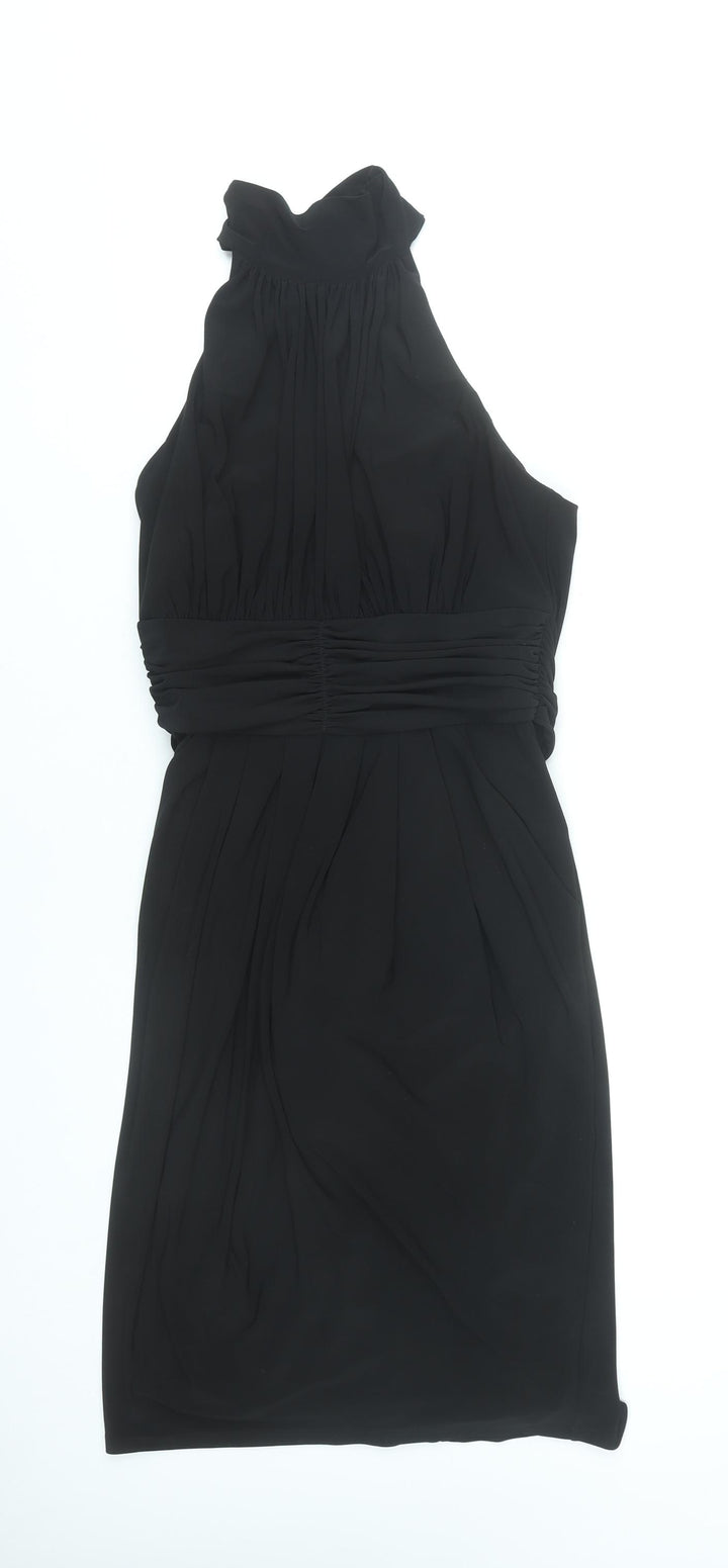 Alexon Women’s Black Size 10 Halter Neck Sheath Dress