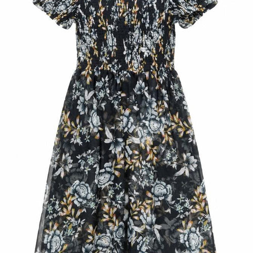 Boux Avenue Women’s Black Floral Midi A-Line Dress Size 10-12