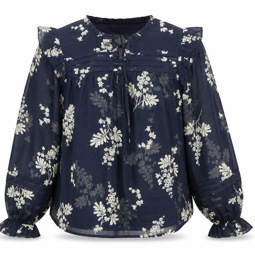 Marks and Spencer Women’s Blue Floral Blouse Size 6 Tunic Style