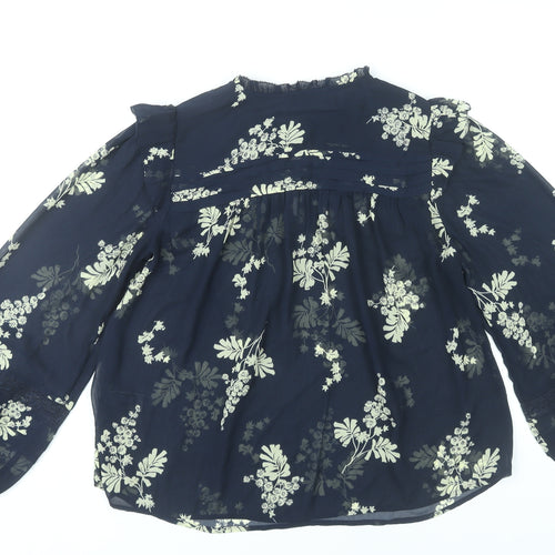 Marks and Spencer Women’s Blue Floral Blouse Size 6 Tunic Style