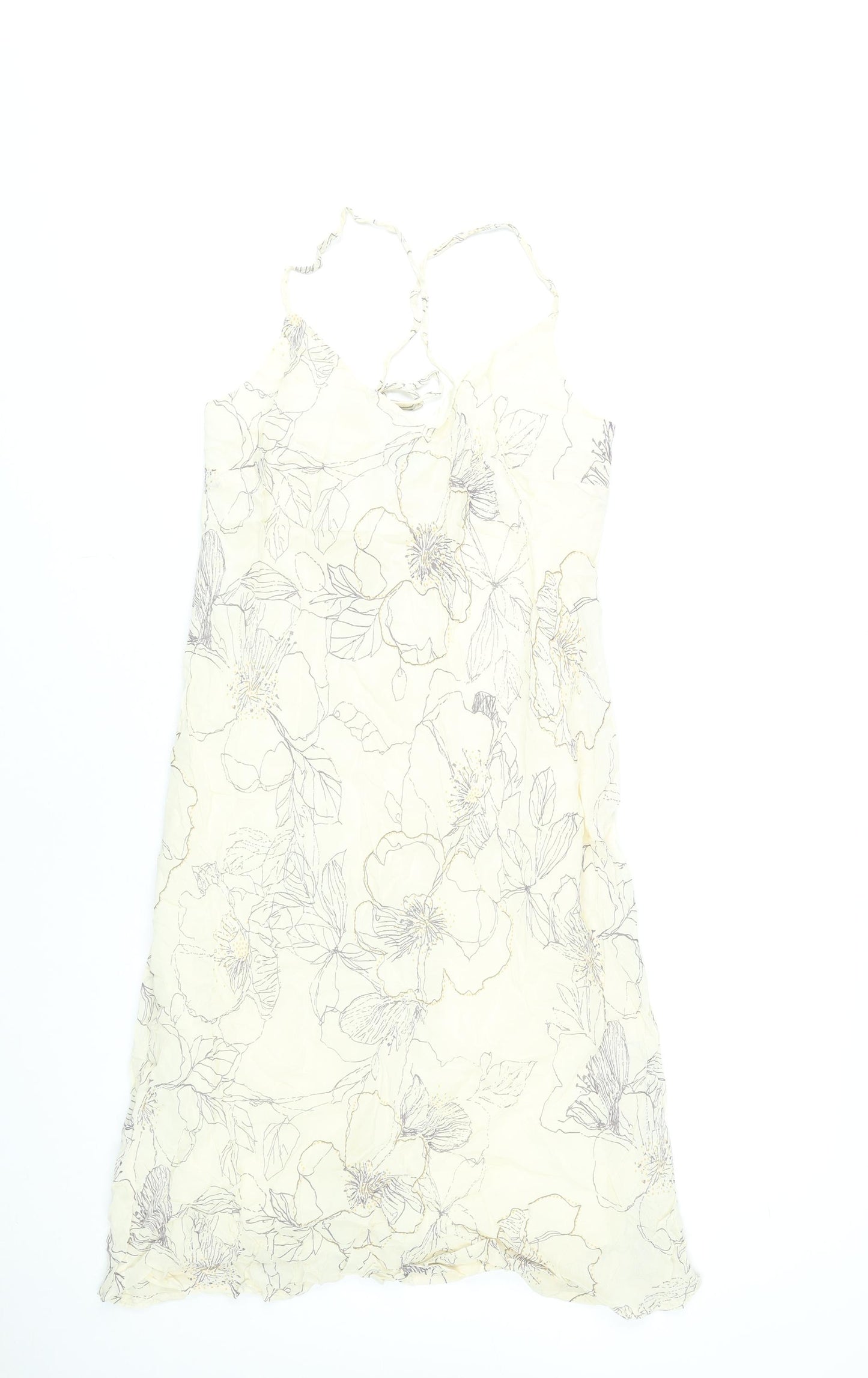 Coast Women’s Ivory Floral Slip Dress Size 12 Viscose