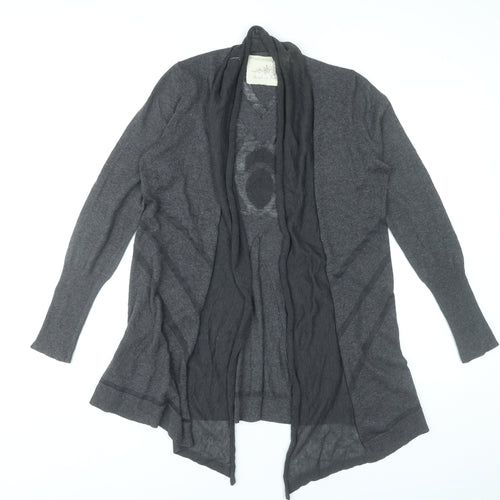 Angel of the North Womens Grey Knit Cardigan Size S Long Sleeve