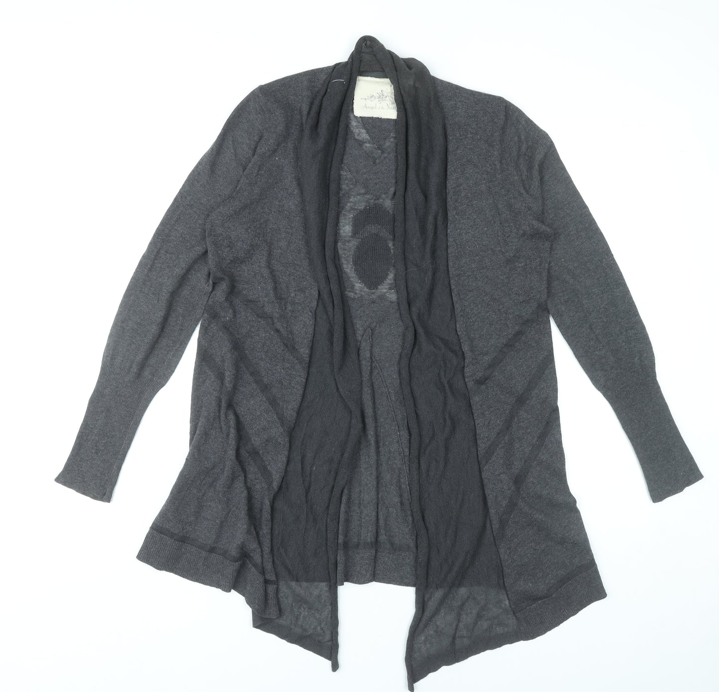 Angel of the North Womens Grey Knit Cardigan Size S Long Sleeve