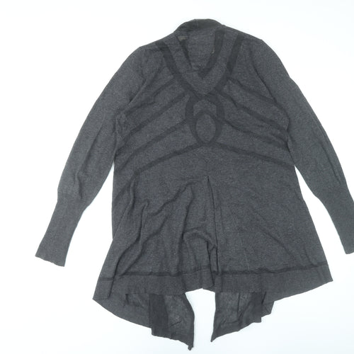 Angel of the North Womens Grey Knit Cardigan Size S Long Sleeve