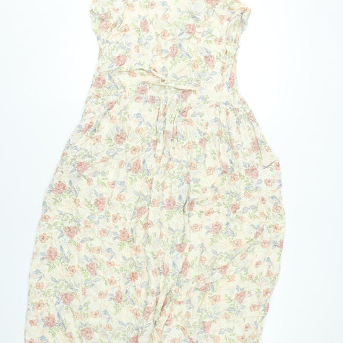 Isabelle Women’s Multicoloured Floral Midi A-Line Dress Size 12