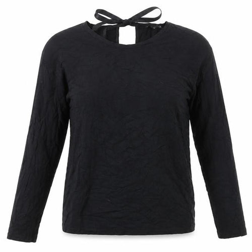 Warehouse Women’s Black Blouse UK 10 Long Sleeve Viscose Blend
