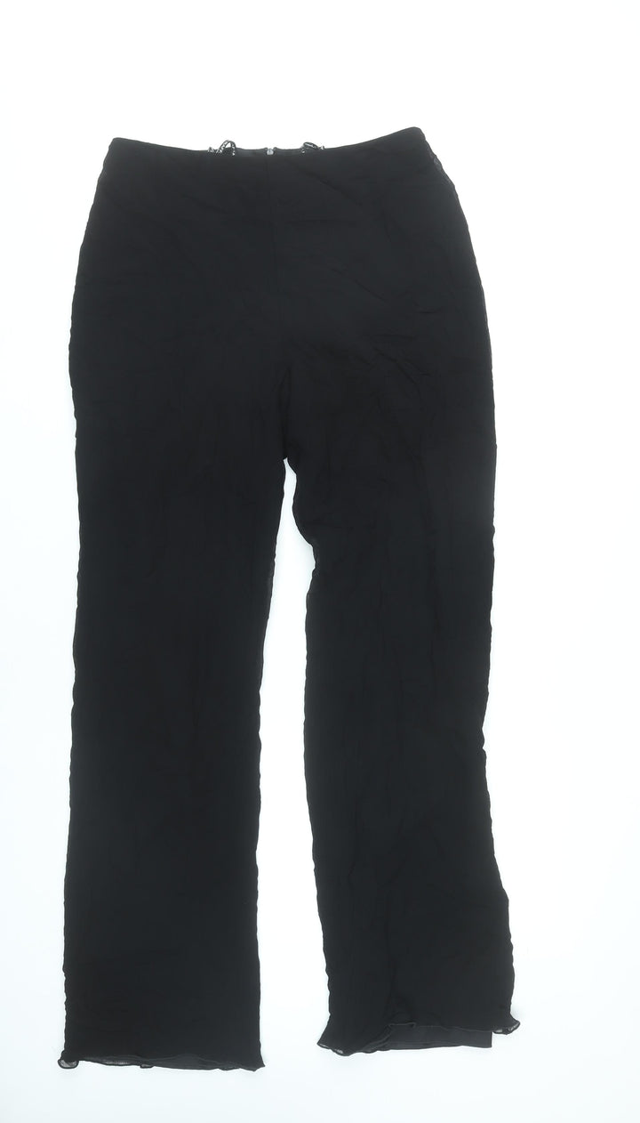 Linea Raffaelli Women’s Black Viscose Dress Pants Size 12 Formal