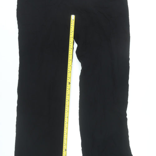 Linea Raffaelli Women’s Black Viscose Dress Pants Size 12 Formal