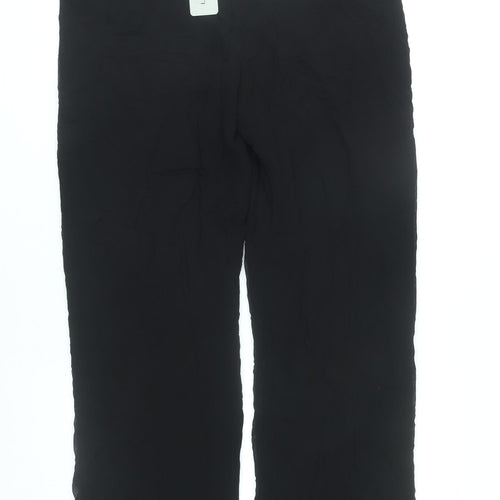 Linea Raffaelli Women’s Black Viscose Dress Pants Size 12 Formal