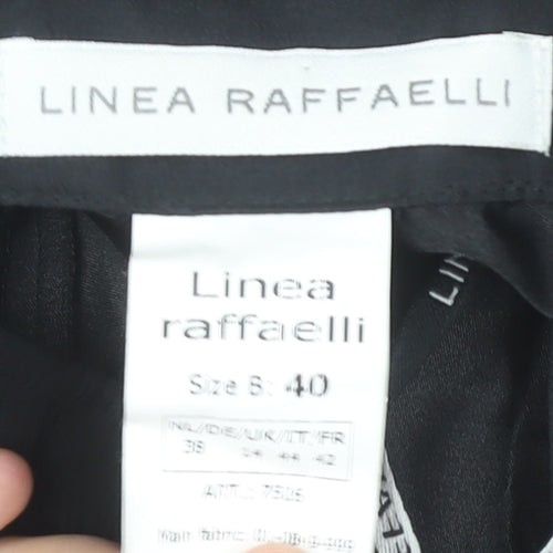 Linea Raffaelli Women’s Black Viscose Dress Pants Size 12 Formal